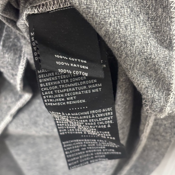 Harley-Davidson Gray Tee with Gold Logo Tag - Picture 5 of 5